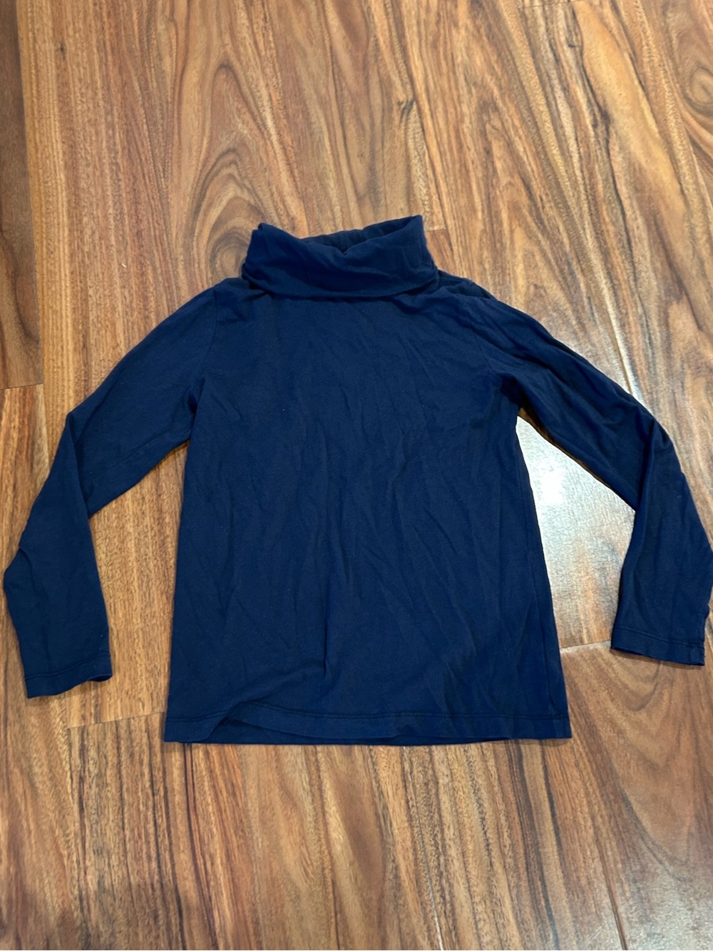 Crew cuts j crew kids navy blue turtleneck long sleeve shirt size 6 7